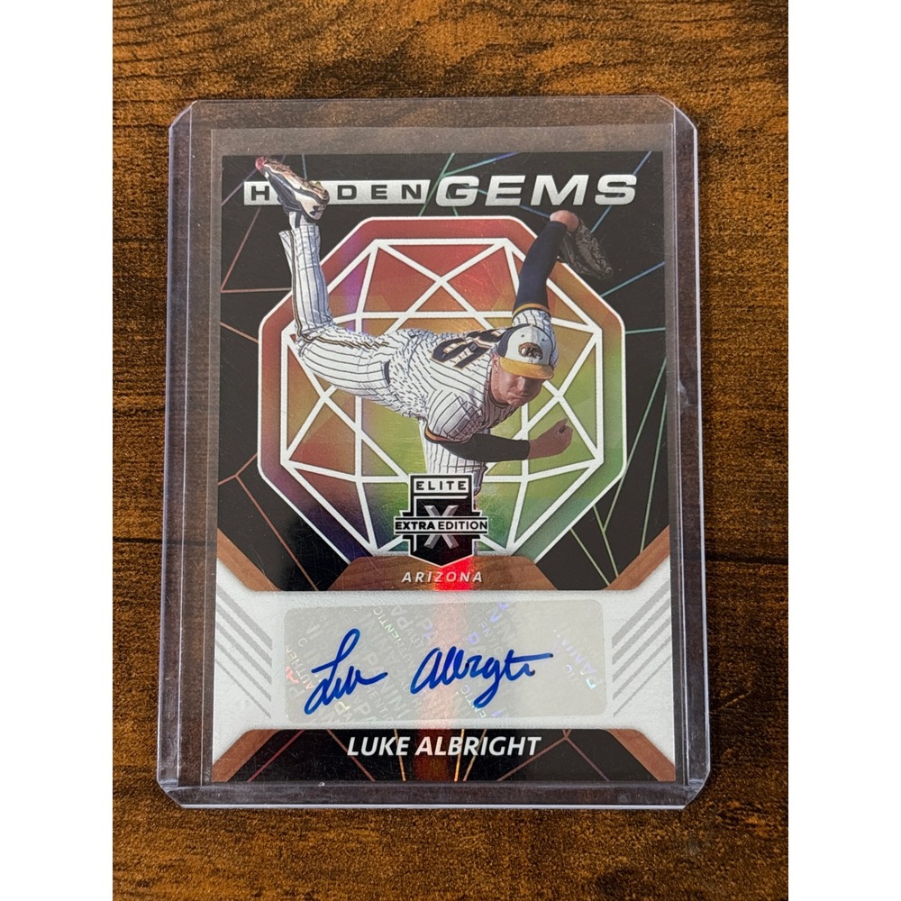 2021 Panini Elite Extra Edition Hidden Gems Luke Albright Auto Arizona HG-LA